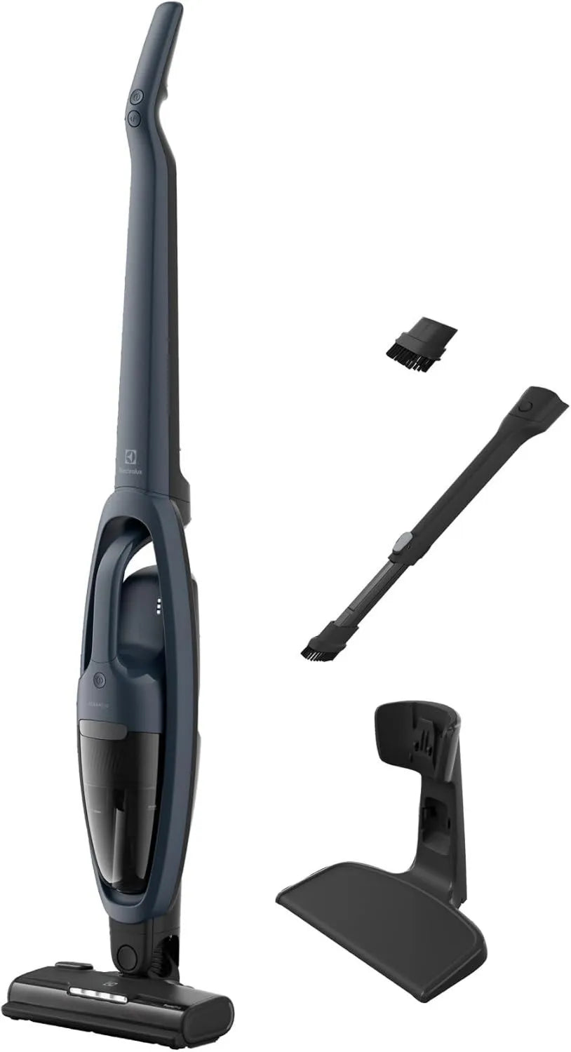 Electrolux odkurzacz pionowy, ES52CB21 DB Odkurzacz, niebieski, do 50 Min autonomii, 58% tworzyw sztucznych Recyklid, 500 Czysty