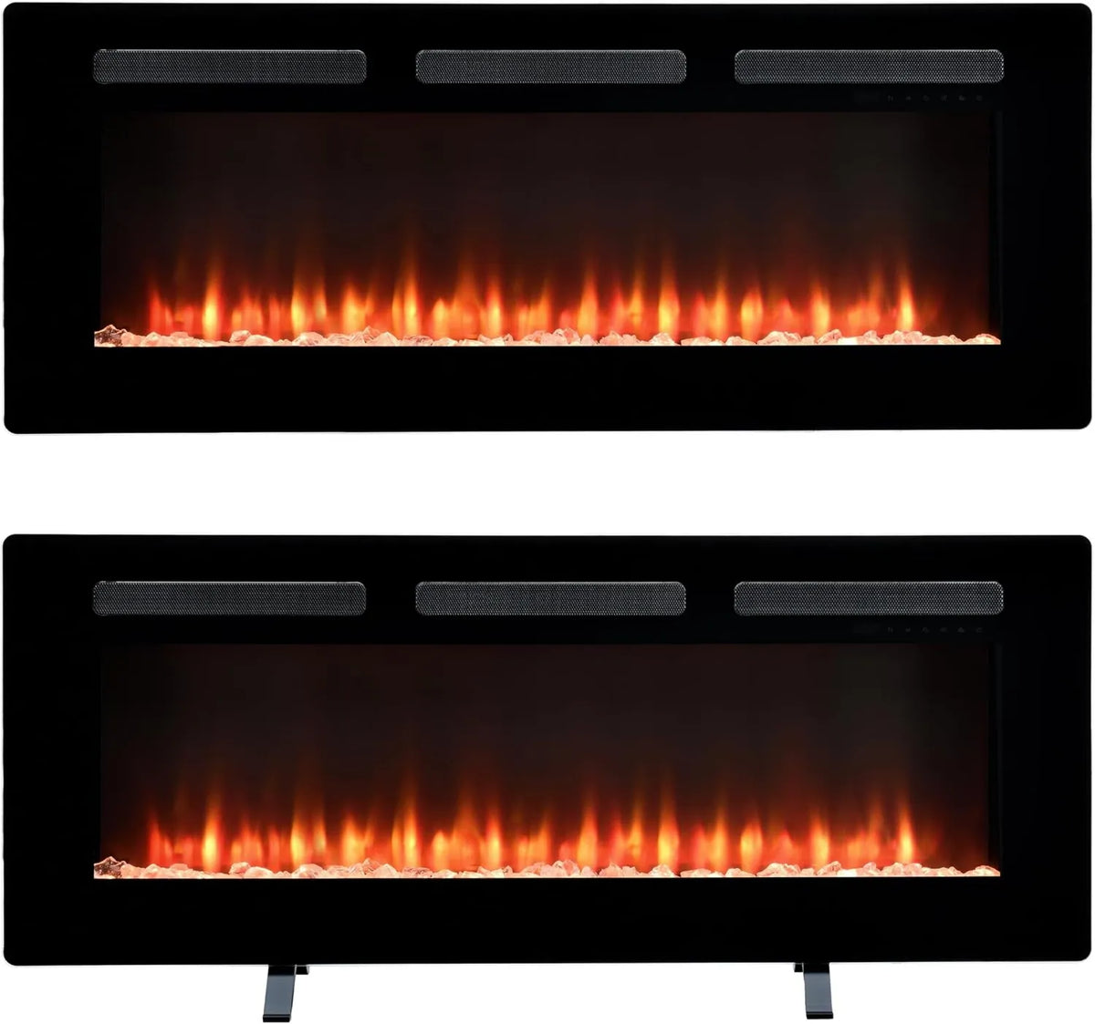 DIMPLEX kominek elektryczny, Elektryczny grzejnik, 48 cali, wbudowany, aplikacja, Realistyczny efekt płomienia LED, Dimpux Sierra elektryczny Fireplacement 48 '/ 122 cm, 121, 9 cm