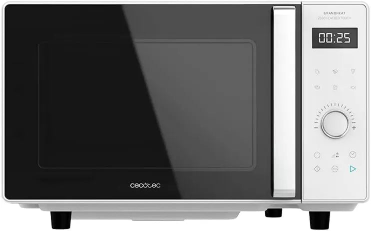 Cecotec kuchenka mikrofalowa, 800 W, timer, sterowanie dotykowe, dotykowy panel sterowania, 8 wstępnie ustawionych funkcji, blokada bezpieczeństwa