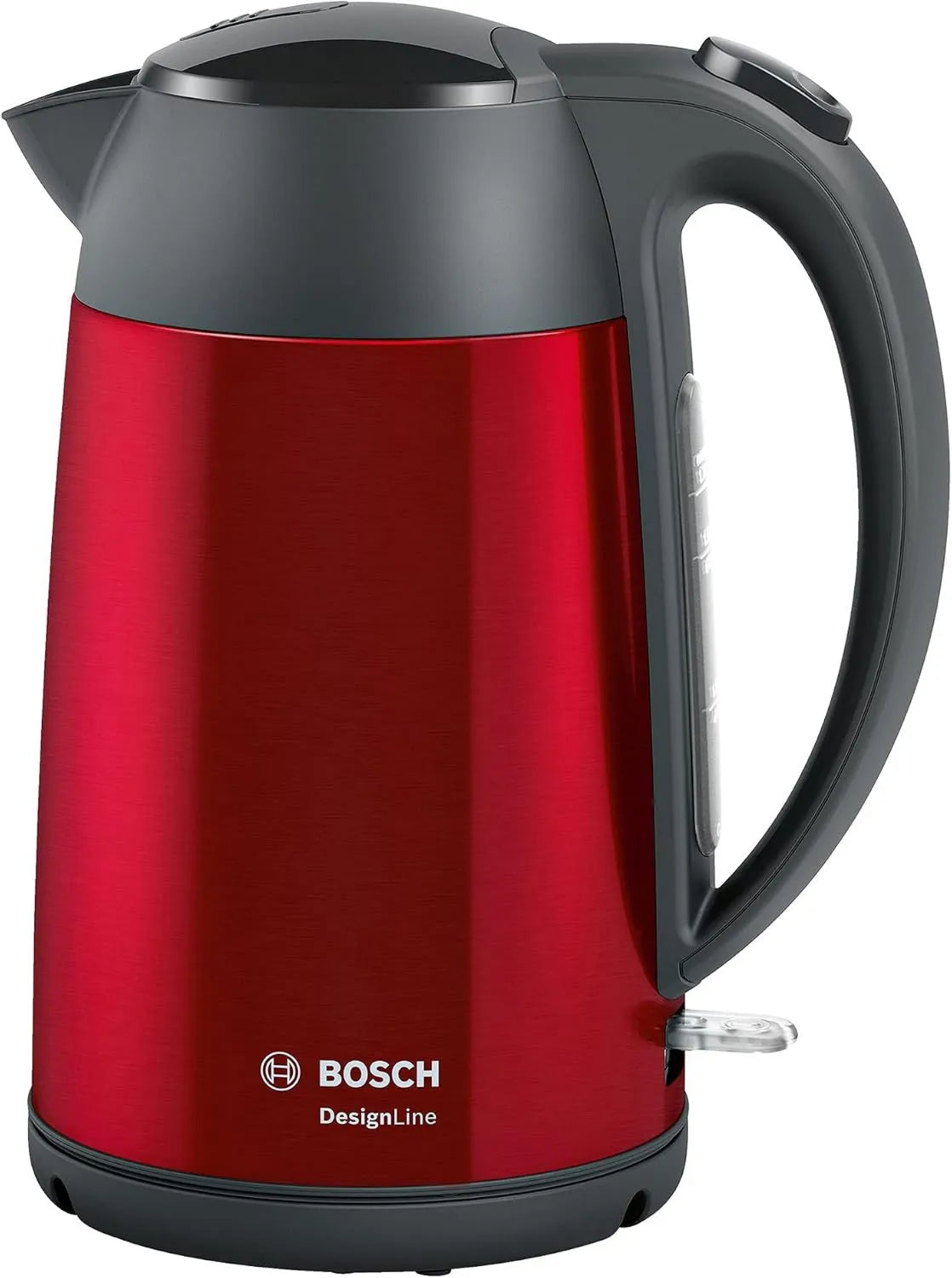 Bosch, TWK3P424 czajnik elektryczny, czerwony, podgrzewacz wody do napojów, czajnik bezprzewodowy Haushalt Red