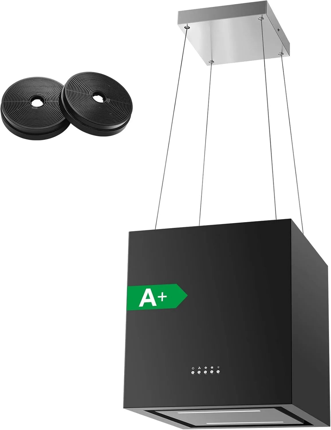 Okap kuchenny, 800 m³/h, 40 cm, 573 m³/h, SNDOAS Okap kuchenny 40 cm, klasa efektywności energetycznej A+, 3 stopnie prędkości