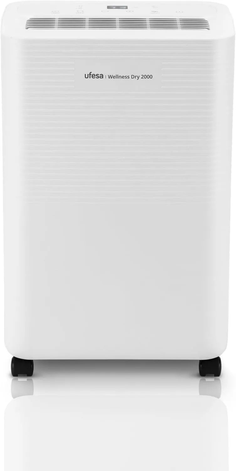 Osuszacz powietrza, 280 W, 47 dB, timer, Ufesa Wellness Dry 2000 osuszacz powietrza 280 W, cichy 47 dB z intuicyjnym panelem, funkcja suszenia ubrań