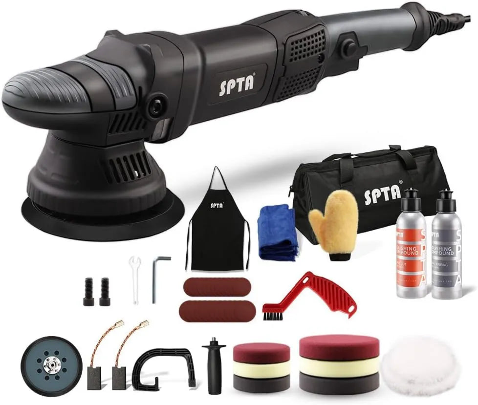 SPTA, 5200 obr./min 150 mm / 125 mm polerka, polerka elektryczna, 780 W, 150 mm, 125 mm, 6 Prędkość, do polerowania, 150 mm/125 mm