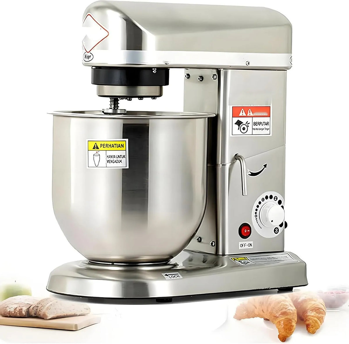 Memykoy mikser planetarny, 5 l / 7 l / 10 l Robot, 10 l, 5 l, 7 l, pizza, ciasto, 3 prędkości, profesjonalny, na ciasto 5 l/7 l/10 l