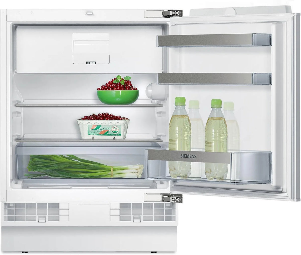 SIEMENS lodówka, KU15LA65, 125 l, klasa energetyczna A, do zabudowy, zintegrowane