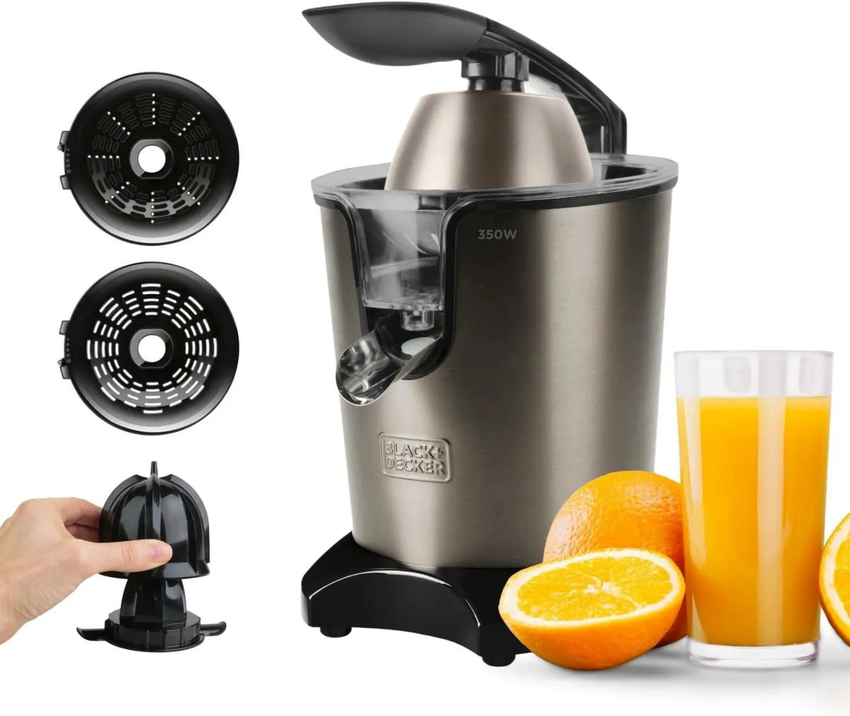 BLACK+DECKER, czarny+DECKER czarny+DECKER czarny+DECKER czarny+DECKER Czarna + Decker zmywarka, 350 W, duży zbiornik, stal nierdzewna, czarny, Lever Press- Agrime 350 W, zbiornik 0.65 l / Continued, 0.65 l 65 l/Versement