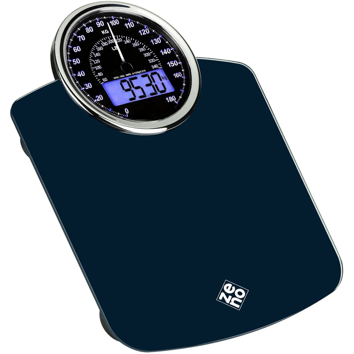 ZENO, 2- in-1 Ciemny niebieski, Hybrydowy Pos Osoba, do 180 kg, NOWOŚĆ, Cyfrowy i Analog 2-en-1
