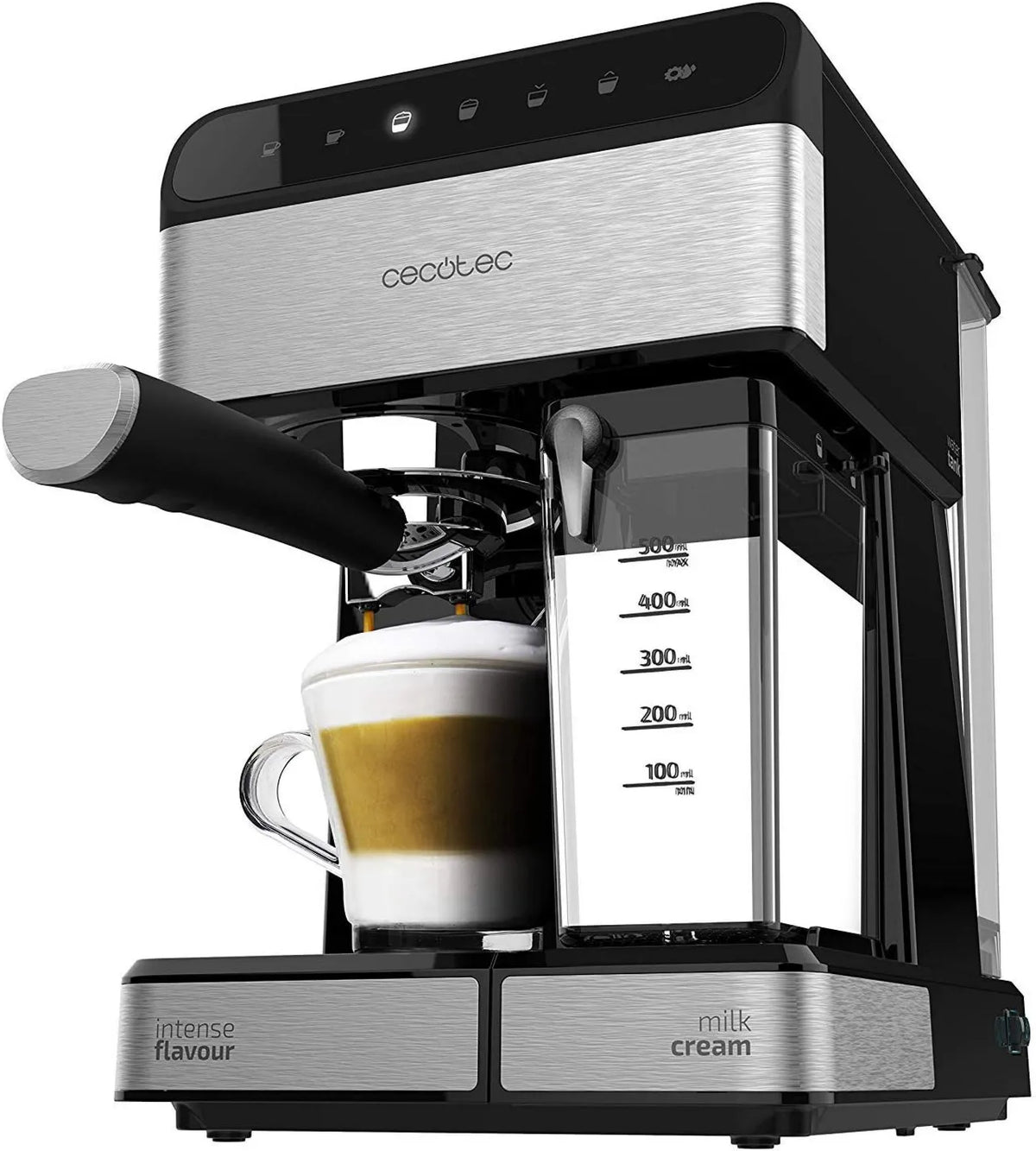 Cecotec automatyczny ekspres do kawy, Elektryczny grzejnik, 1.4 l, 1350 W, 6 programów, dotyk, duży zbiornik, 20 Barów ciśnieniowych, 6 Funkcje
