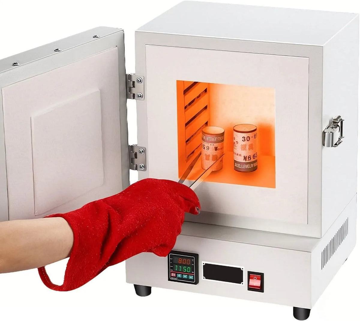 Generic, Piec elektryczny, 2000 W, regulacja precyzyjna do 1150°C, ogrzewanie z trójstronnym ogrzewaniem atmosferycznym