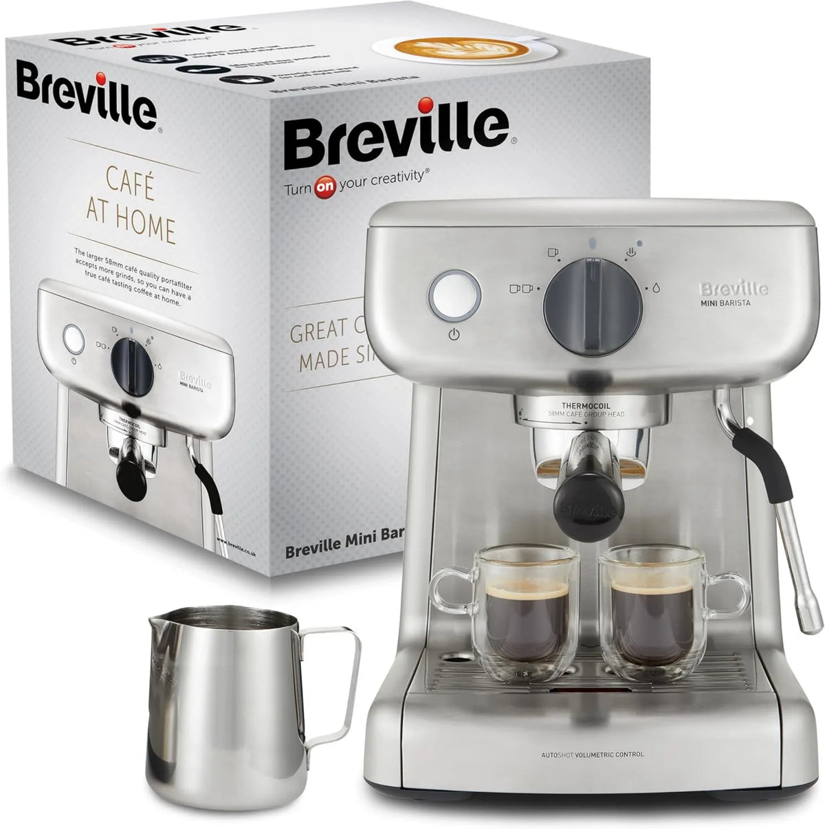 WW 230 ekspres do kawy, 58 mm, Breville Barista Mini Ekspres do Kawy