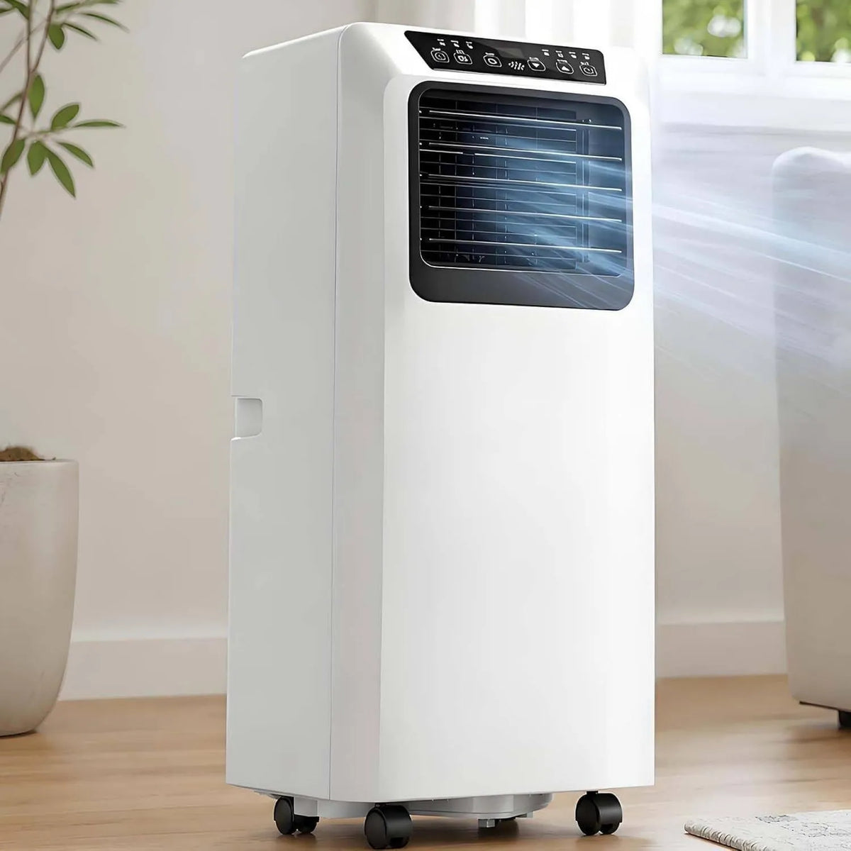WANGYYDS klimatyzator przenośny, Klimatyzator, przenośny, dotyk, zegar, oscylacja, tłumik, 2 Speedy, 24H minutnik