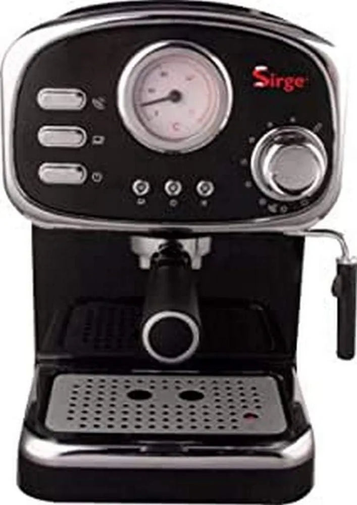 Sirge, Ekspres do kawy, 1, 2 l, 1100 W, duży zbiornik, wyjmowany, 15 bar, 3 filtry, MADE IN WŁOCHY