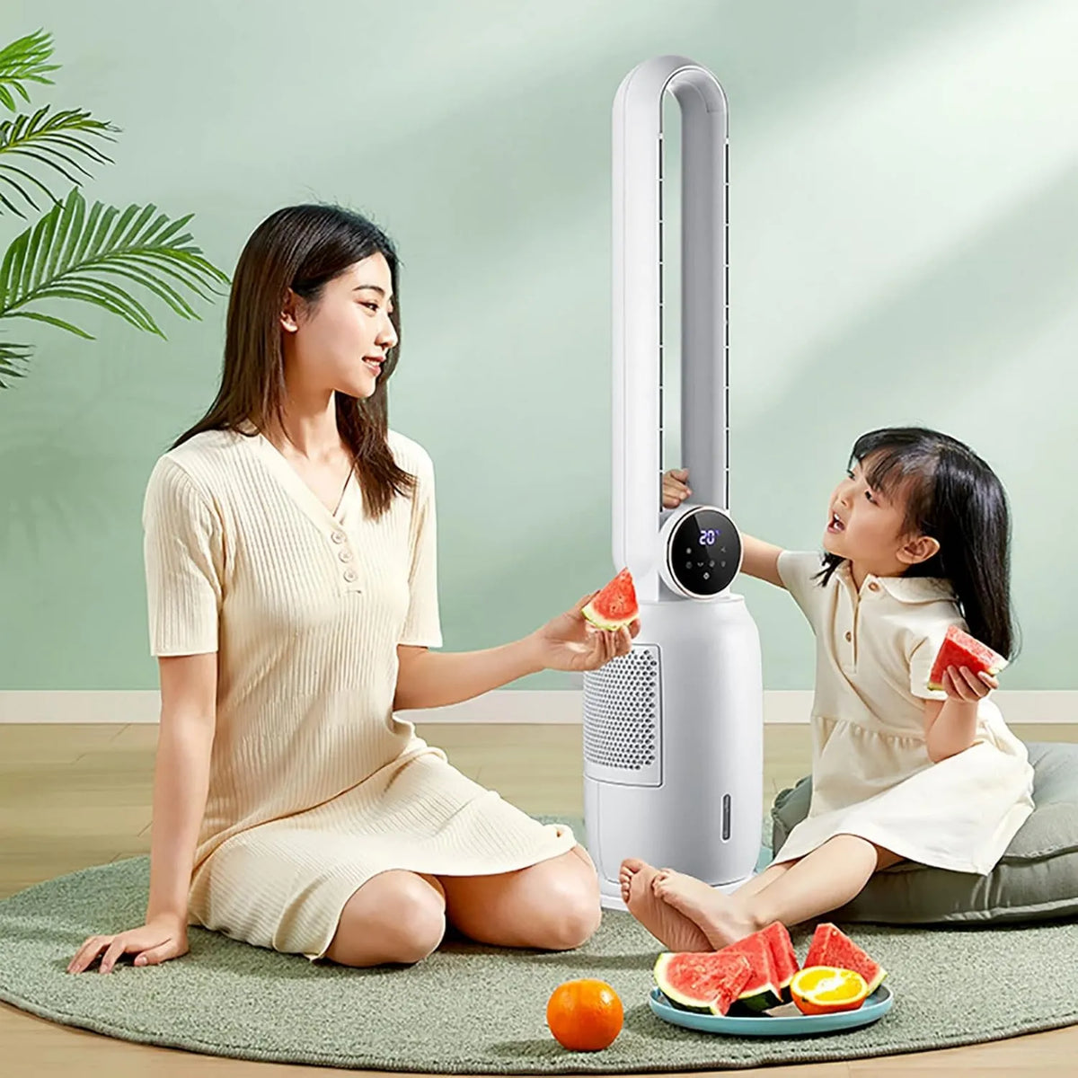 BeiLiHe klimatyzator przenośny, Odświeżacz powietrza 3- in-1, 65 W, cichy, 12 Godziny czasu, Cichy tryb nocy 3 w 1