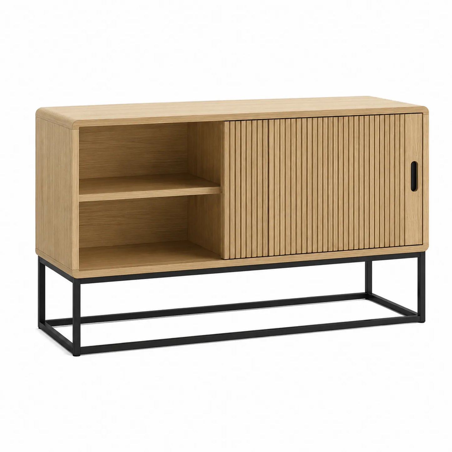 Szafka RTV drewniana dąb 120x40x80 cm