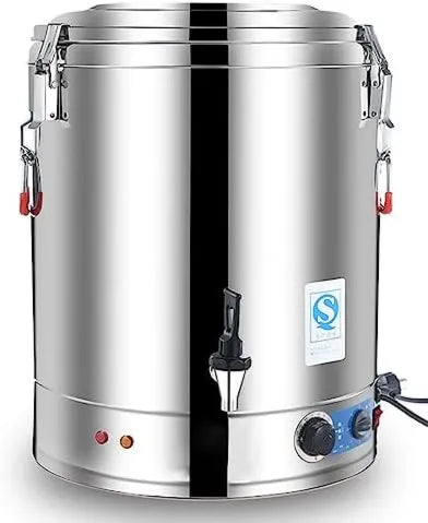 ZFNELYHHOW, idealny do kawy, kontroli temperatury, do profesjonalnej fontanny ciepłej wody w stali nierdzewnej Duża pojemność, 30 l, 40 l, 50 l