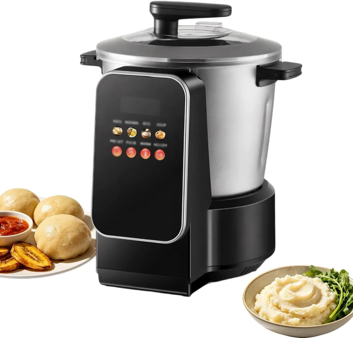Generic, kuchenka, robot, 6 l, 900 W, dotyk, powłoka niekleista, stal nierdzewna, do pieczenia naczyń