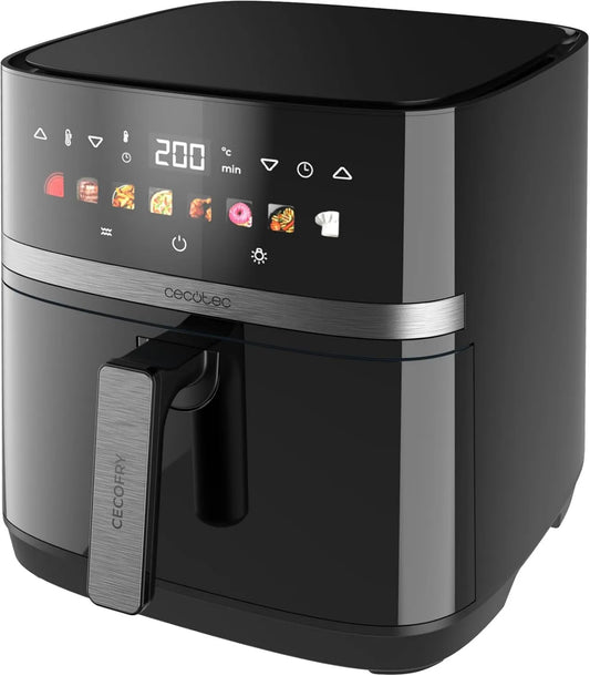Cecotec frytkownica beztłuszczowa, 2200 W, funkcja grilla, Frytkownica powietrzna 8 l z podwójnym grillem, Cecofry&Grill Duoheat 8000. 2200 W