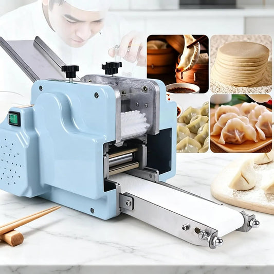 WDDBFL maszynka do makaronu, Maszyna do ciasta, 140 W, 8 cm, ciasto, stal nierdzewna, do tradycyjnych Empanadas i Pastry, 3.15 Inches