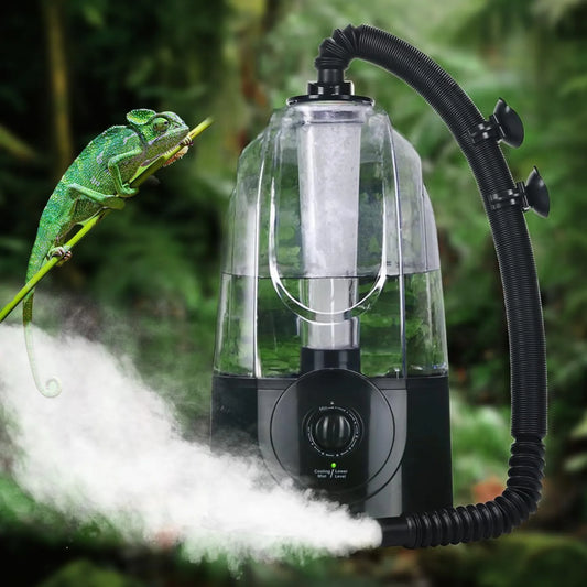 Coospider, Regulowana szczotka, Cooshiper 3.8 l ultradźwiękowa mgła do terrarium, do automatycznego pochłaniania wody, tłumik < 35 dB do