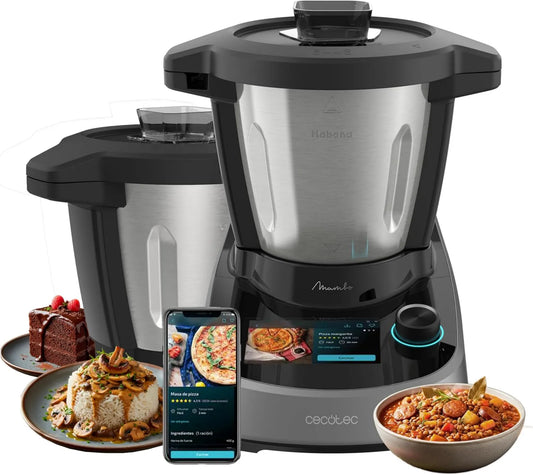 Cecotec robot kuchenny, Kitchen Robot, 3.3 l, 37 programów, dotyk, aplikacja Mambo, ekran dotykowy