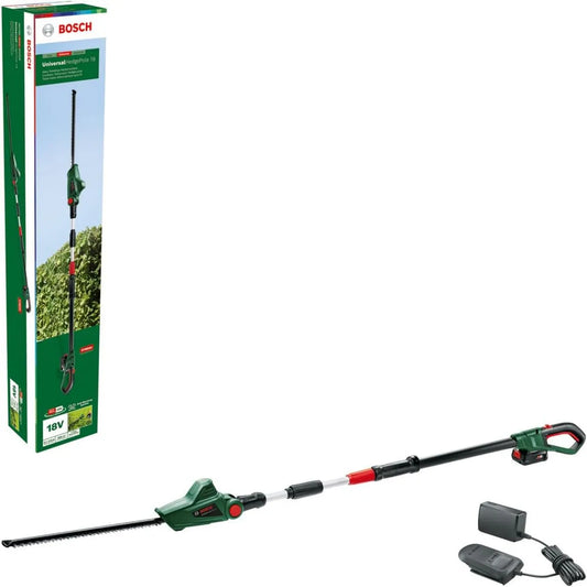 Bosch, zasilanie akumulatorowe, uchwyt teleskopowy, Home and Garden Akumulatorowy sekator teleskopowy UniversalHedgePole 18