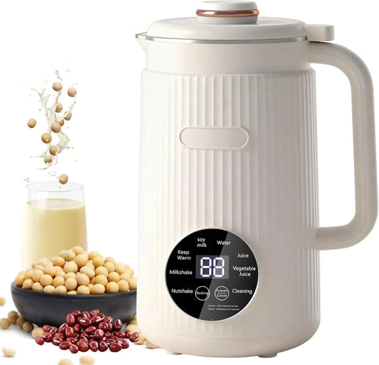 Clickovia, Maszyna do mleka, maszyna do mleka roślinnego i mleka orzechowego, 200 ml, licznik, utrzymanie ciepła, do mleka migdałowego