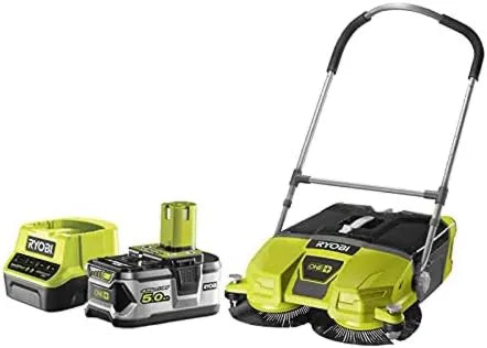 RYOBI odkurzacz pionowy, OnePlus R18SW3-0 G 5.0Ah bateria, ładowarka, zamiatarka podłogowa, 18 V, 0 G
