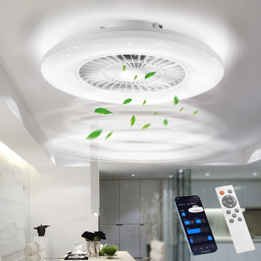 BKZO, Wentylator 3000- 5500K, 60 CM, wentylator cyrkulacyjny powietrza, 60 CM Smart LED sufit z wentylatorem 3000-5500K