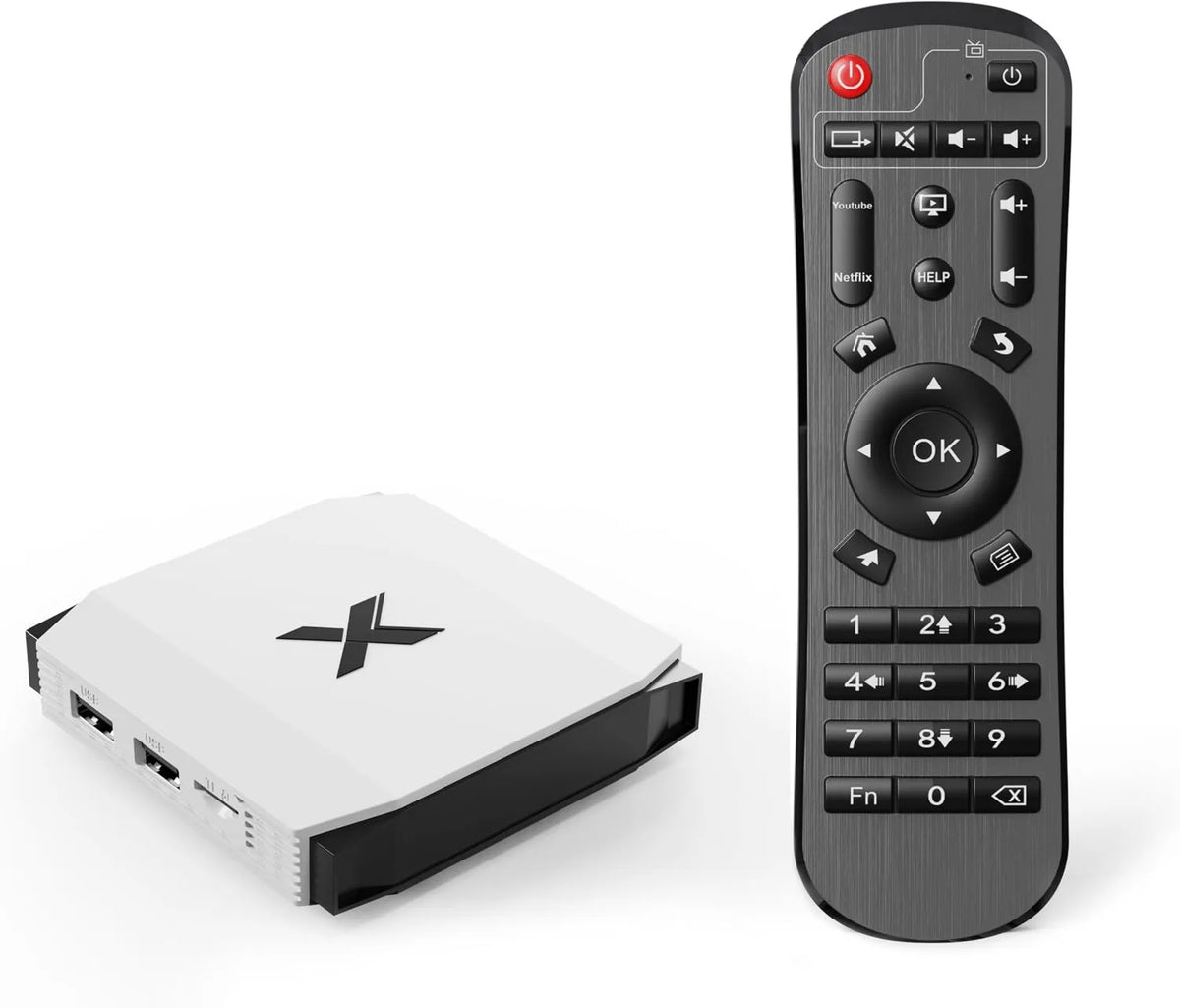 SUKOTOP, Smart TV 4GB 32GB, TV, 4K UHD, HDMI, USB, WiFi, Bluetooth, Android OS, 4K Ultra HD, Android 12, WiFi 6, Android TV Box Multi- połączenia 32Go
