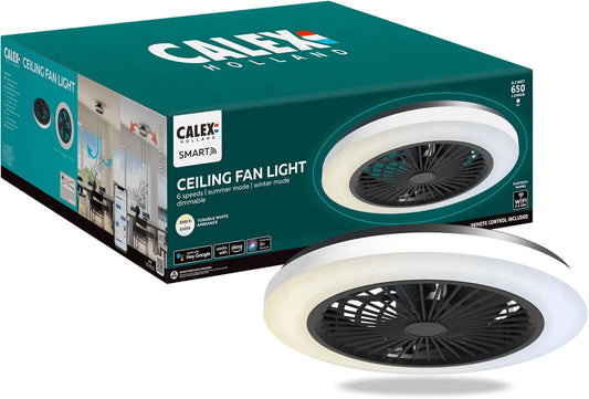 CALEX, Wentylator, 50 cm, 3000- 6500K, oświetlenie LED, App / Telecom, 6 prędkości 3000-6500K
