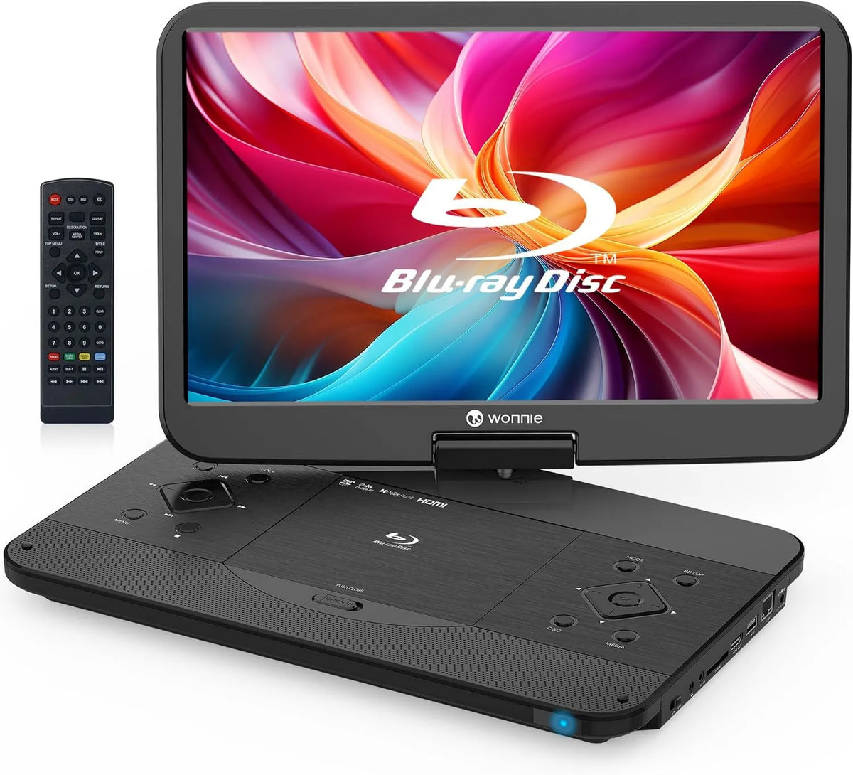 WONNIE, Smart TV 1080p, 15, 6 cali, TV, HDMI, USB, laptop, Full HD, wejście AV, karta USB / SD, wyjście HDMI, ostatnie wsparcie pamięci
