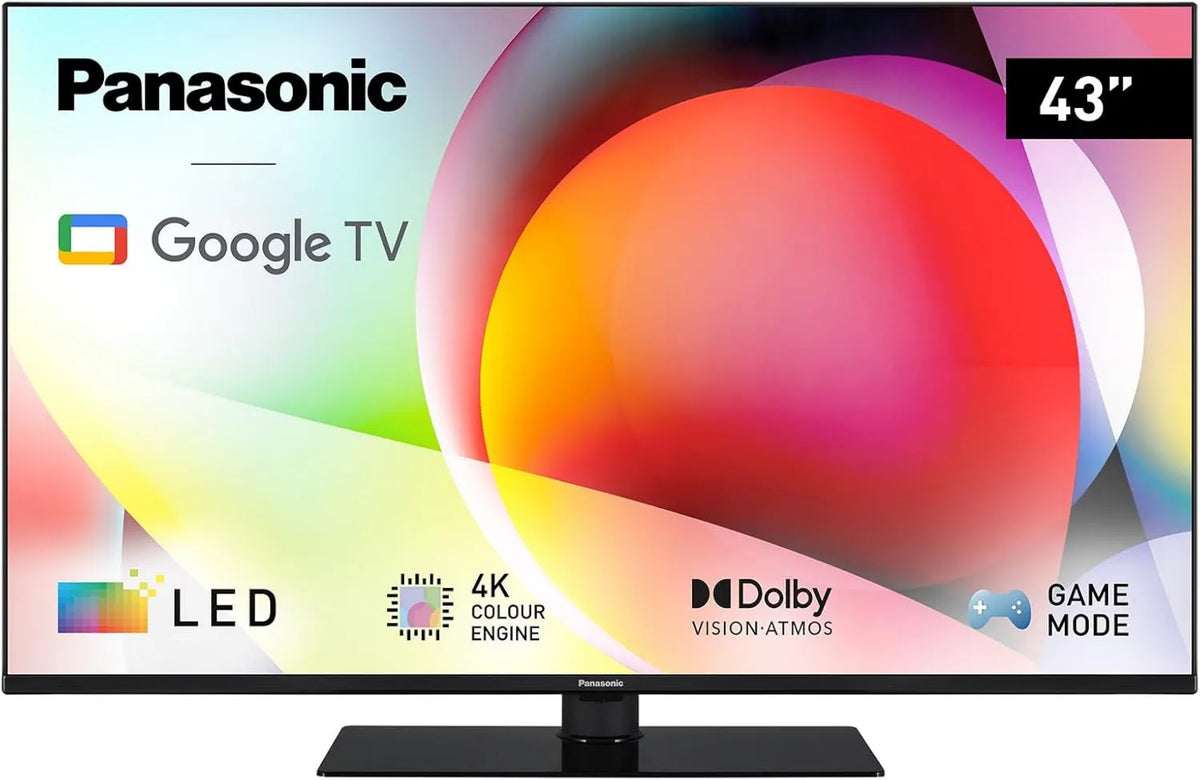 Panasonic, TN- 43 W70AEZ Smart TV, 43 cali, TV, 4K UHD, Bluetooth, Dolby Vision & Atmos, 2024, Google Assistant, Chromecast, tryb gry TN-43 W70AEZ