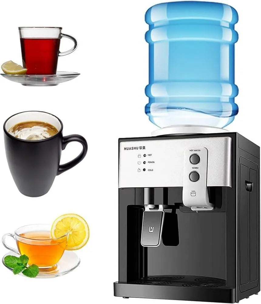 ERSINIAN, Hot / Froid / otoczenia, dla dzieci i blokada bezpieczeństwa dla domu i biura, Mini Water Desk Fontanna wyposażona w 3 ustawienia