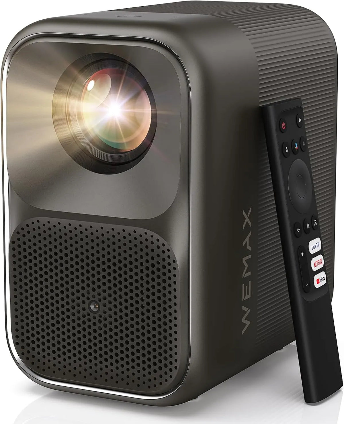 WEMAX projektor, Google 1080P Smart TV, TV, 4K UHD, Dolby dźwięk, 500 lumenów ISO, Autofocus & fix AI, Dolby Audio, Inteligentny Google
