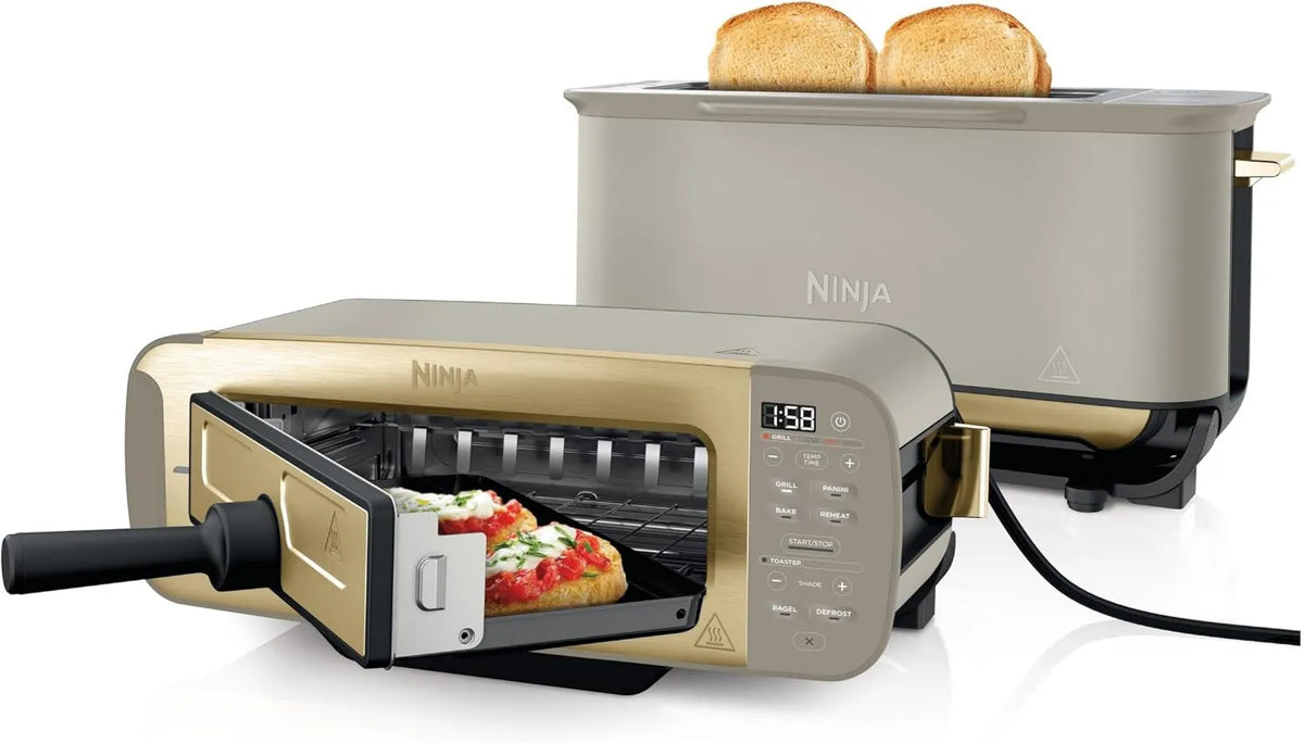 NINJA, 3- in-1 ST202EUSTGD płyta grzewcza, 7 programów, grill, Grill i Panini Press, 7 linii tostów, 7 Funkcje gotowania 3 w 1