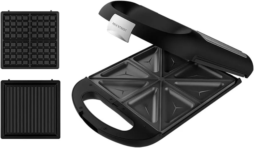 Cecotec, 3in1. Aparat, 1500 W, grill, powłoka nienakładana, stal nierdzewna, do 4 kanapek
