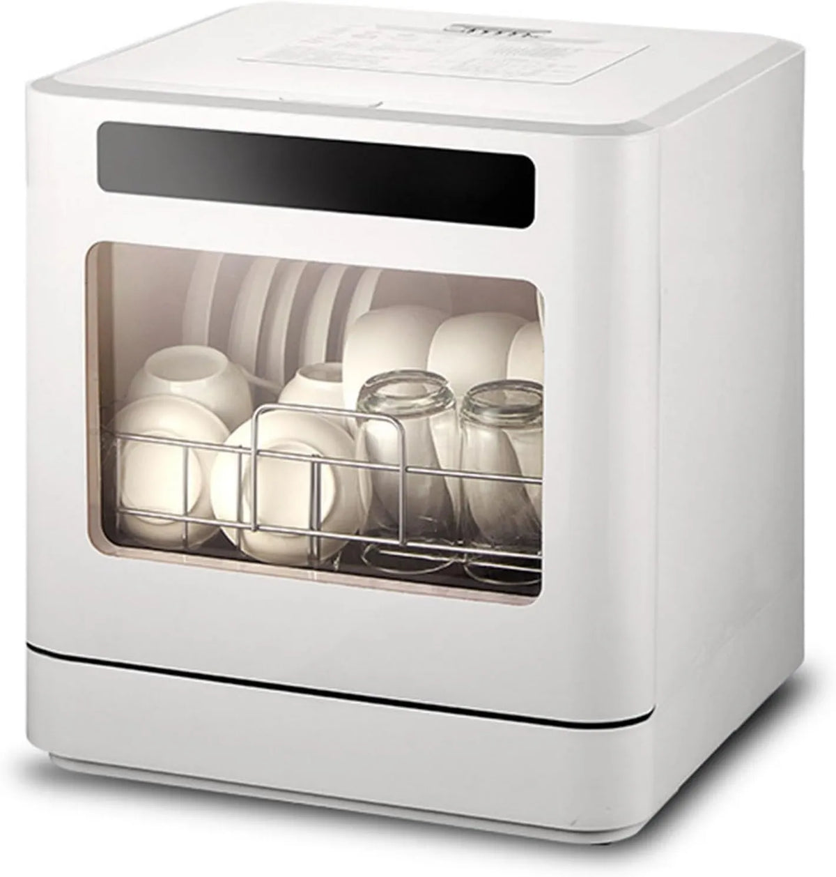 PtaTritious zmywarka przenośna, Zmywarka 72H, 6 l, 800 W, duży zbiornik, Air Chaud Anti- formowanie 800 W, Double Jet 360 °, apartament i studio, zbiornik wodny 6 l