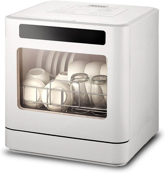 PtaTritious zmywarka przenośna, Zmywarka 72H, 6 l, 800 W, duży zbiornik, Air Chaud Anti- formowanie 800 W, Double Jet 360 °, apartament i studio, zbiornik wodny 6 l