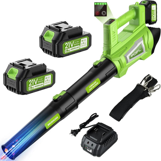 POIFL, Bateria, 1200 W, 780 m3 / h, 6 prędkości, bezprzewodowy, do sądu w ogrodzie Pelous