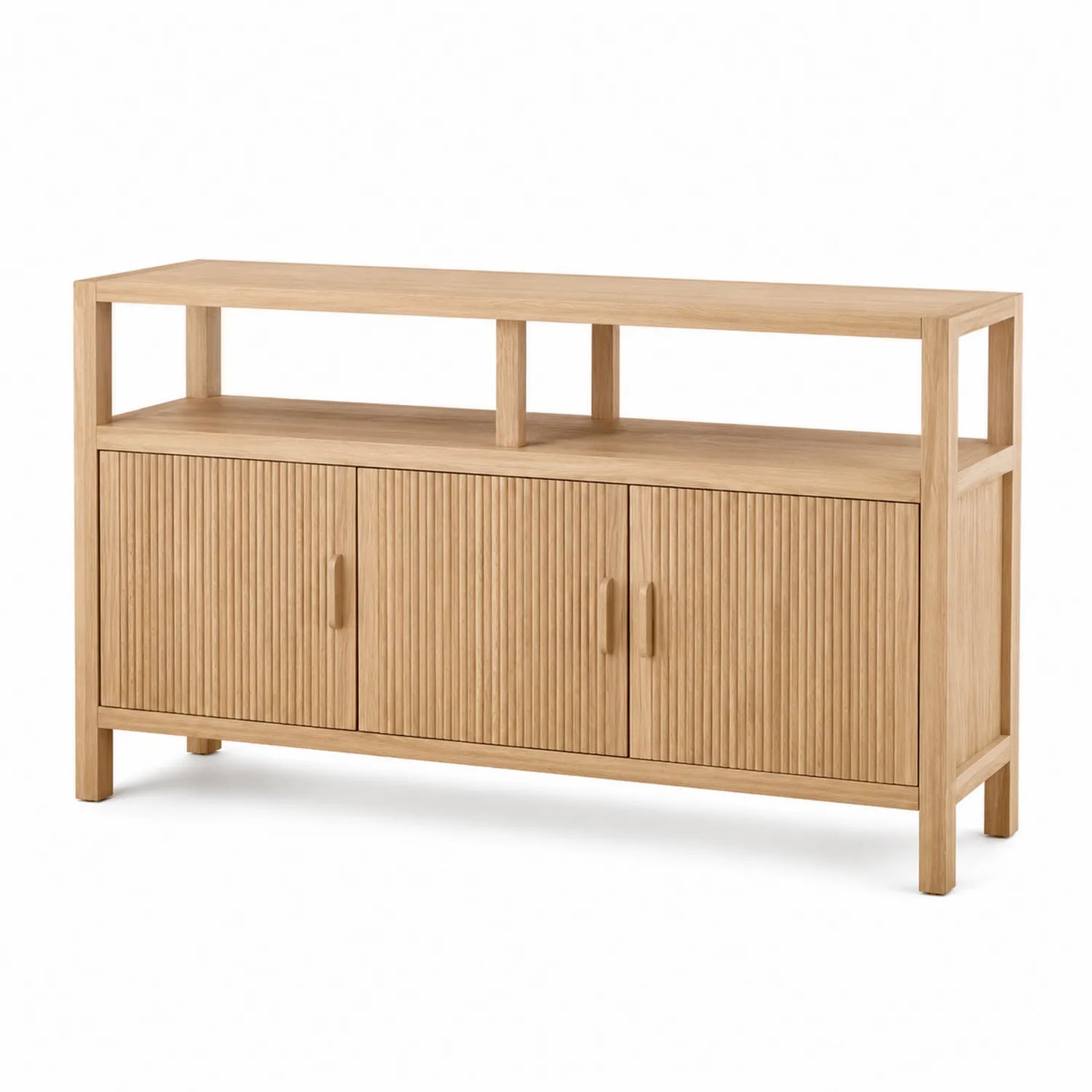 Dębowy kredens z półkami 120 cm