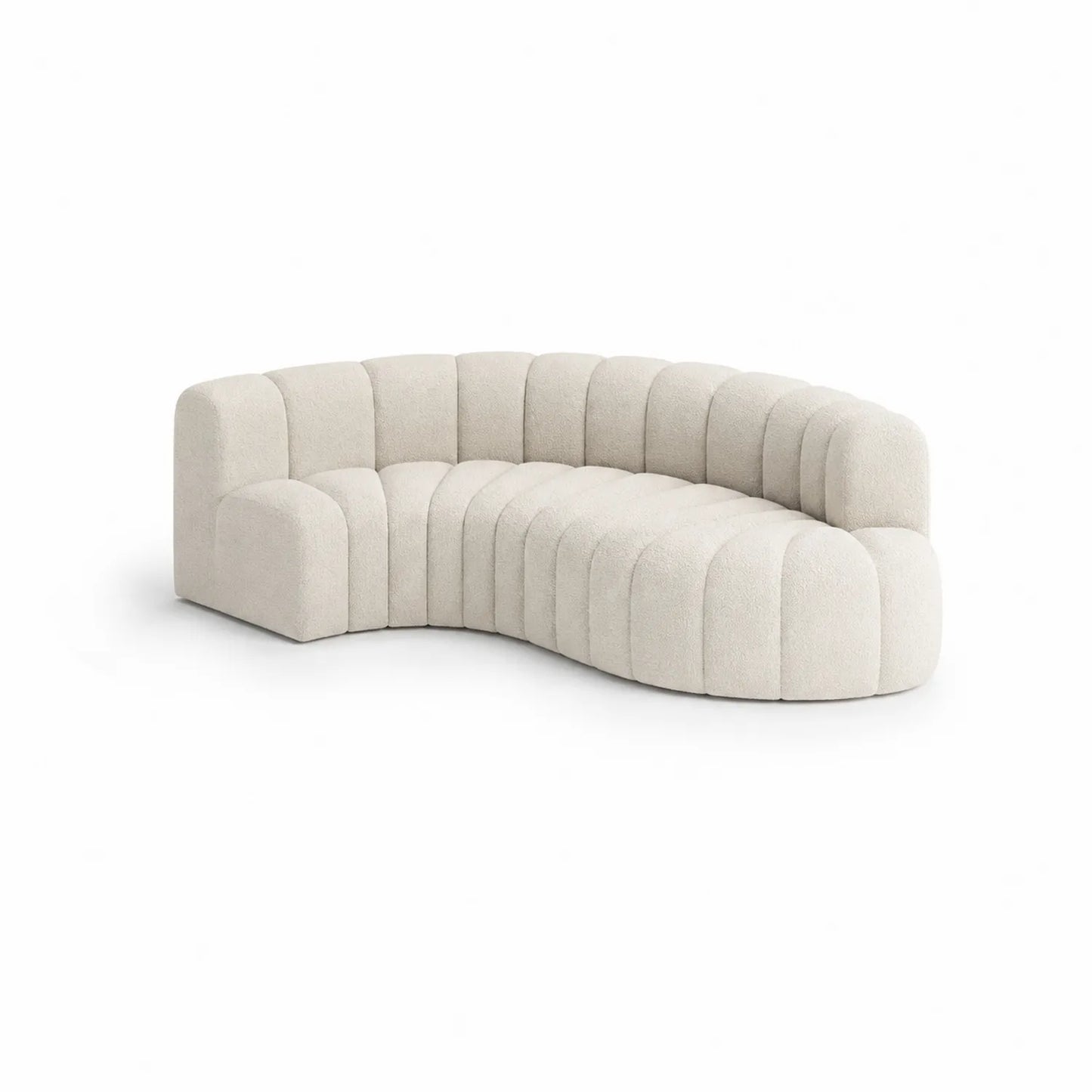 Sofa narożna Boucle Beżowy 300 cm