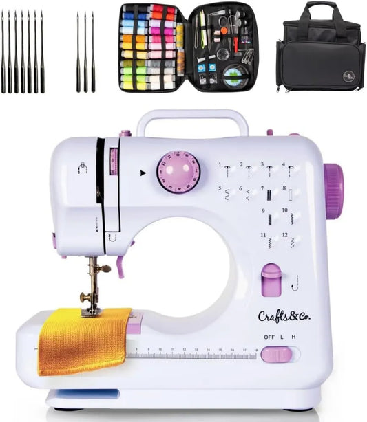 Crafts&Co, Maszyna do szycia, elektryczna maszyna do szycia, dla początkujących z 12 punktami