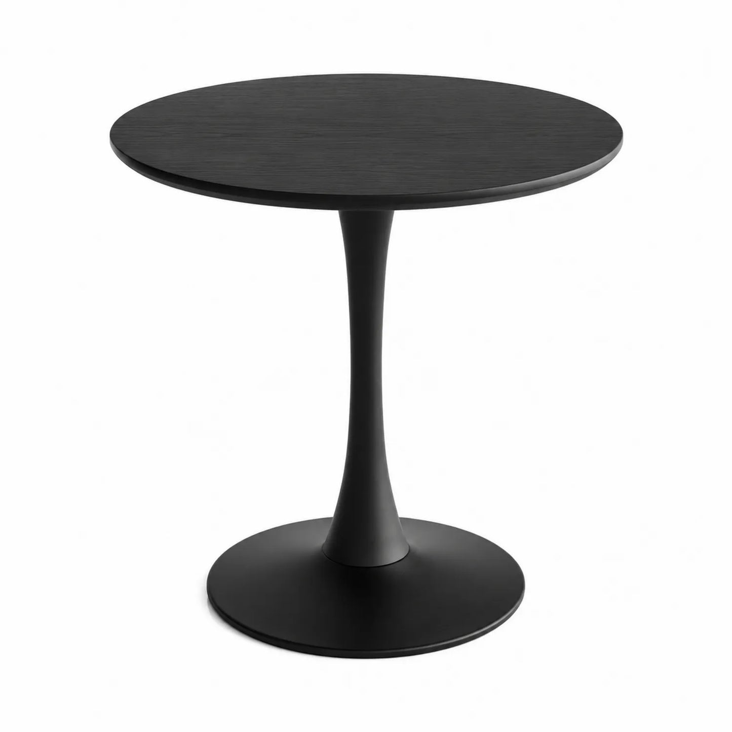 Stół Okrągły Metalowy Czarny 90 cm