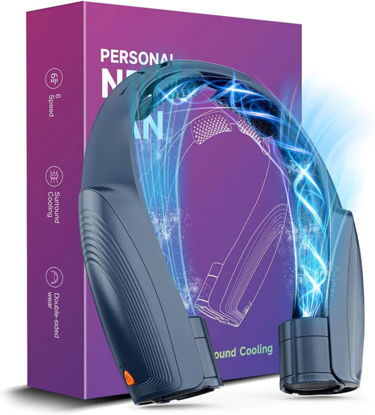 Slientspin, Wentylator, przenośny, USB, wielokrotnego ładowania USB- C przy 8000 mAh, 360 ° chłodzenia