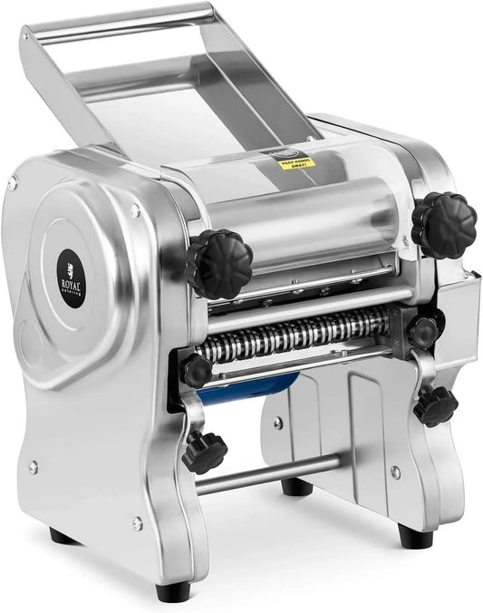 Royal Catering maszynka do makaronu, Maszyna do makaronu RC- EPM180, 18 cm, 550 W, catering, stal nierdzewna, grubość 1- 14 mm, szerokość pulpy 3 / 9 mm RC-EPM180