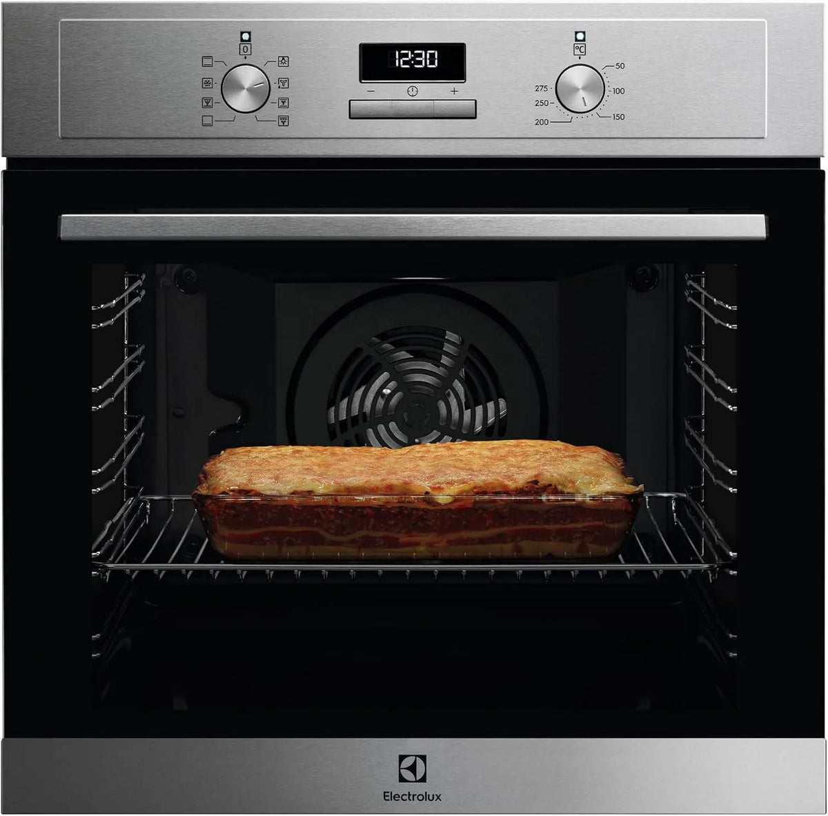 Electrolux piekarnik do zabudowy, EOH3H54X Elektryczny piekarnik, 72 l, 7 programów, grill, stal nierdzewna, antypalcowy ślad stali nierdzewnej, 300 serii, 7 funkcji, wielofunkcyjny
