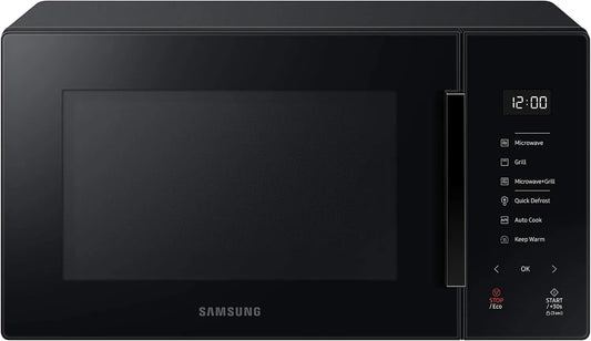 Samsung, MG23T5018AK Kuchenka mikrofalowa, 23 l, 1100 W, mikrofalówka, czarny, automatyczne gotowanie i Deser, szkło