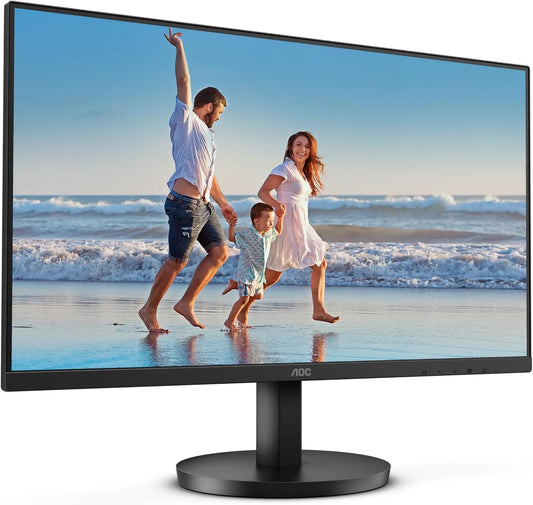 AOC, 75 Hz, 24 Inch FHD Screen, 4ms, FreeSync, 24B3HM, 250 CD, Niskie światło niebieskie, Anti-wrzeciono, Vesa Support, bez ramki, HDMI, VGA