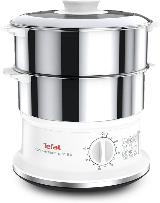 Tefal, para kuchenka, Wygodne Serie, 2 Stal nierdzewna Bols, Żywność i zachowanie smaku, Piekarnik para dla zdrowych posiłków - Zachowanie