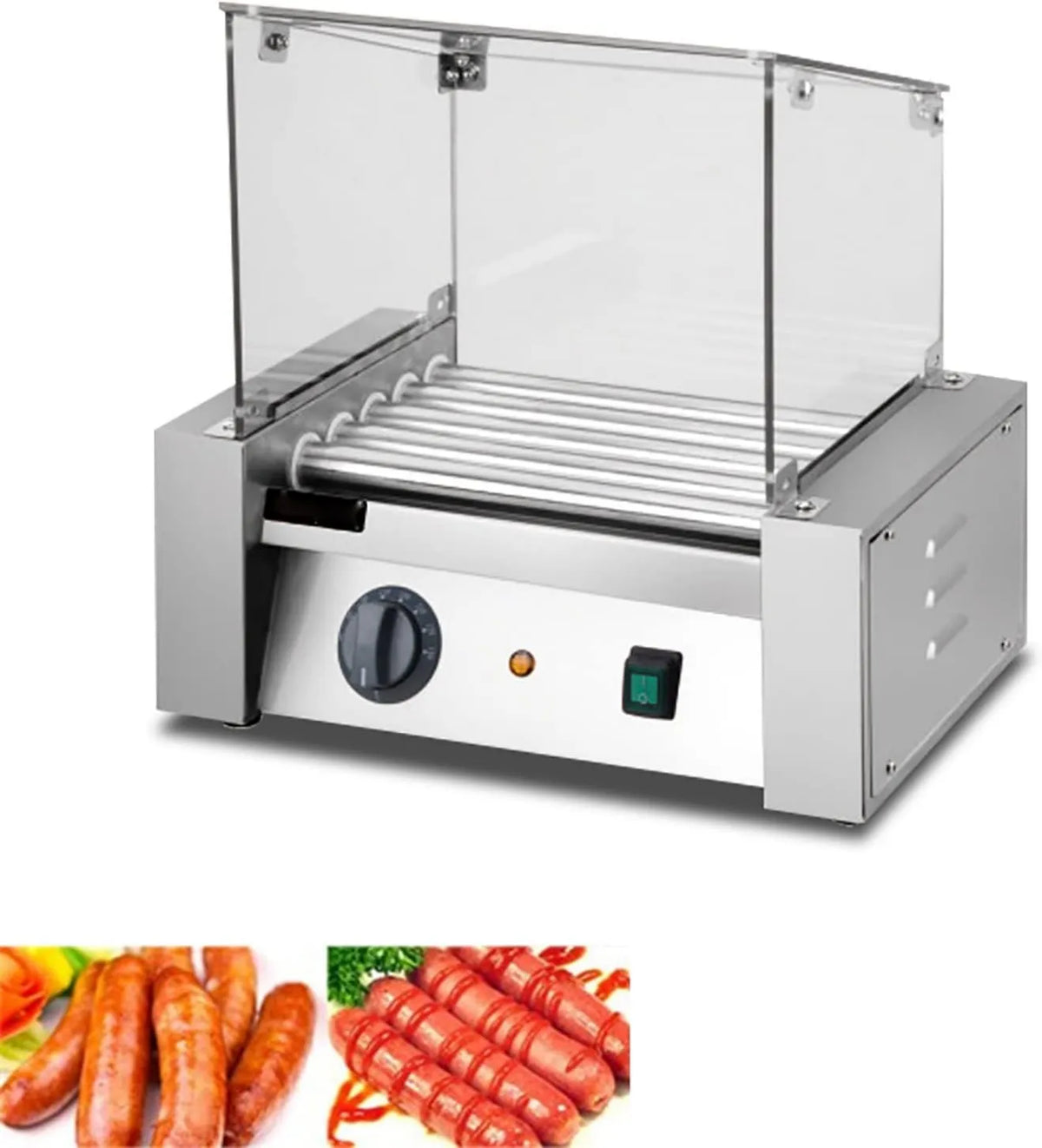 QUSYZD, Hot Dogs maszyny, Grill, 700 W, restauracja, wymienne, szkło, do restauracji i użytku domowego